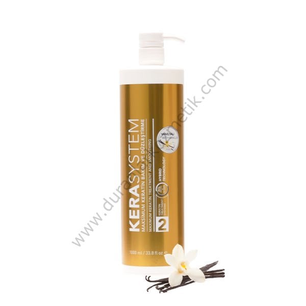 Kera System keratin ve arındırıcı şampuan 1000 ml set no 1 no 2 vanilya