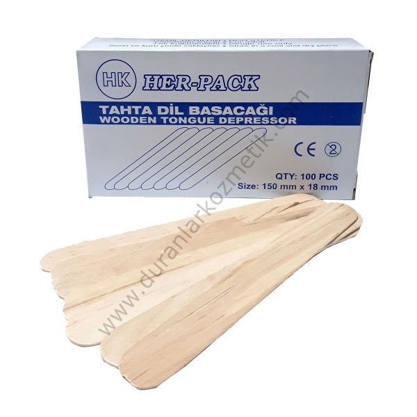 SPATULA 100 LÜ TAHTA DİL BASACAĞI HERPACK*
