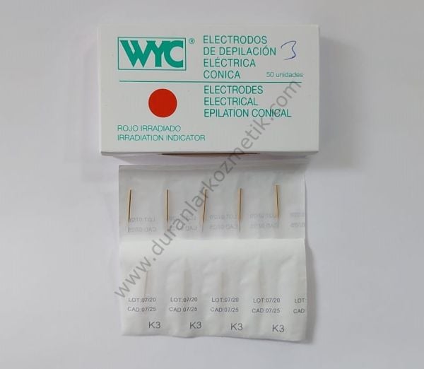 Wyc electrodos epilasyon iğnesi altın k3 50 adet