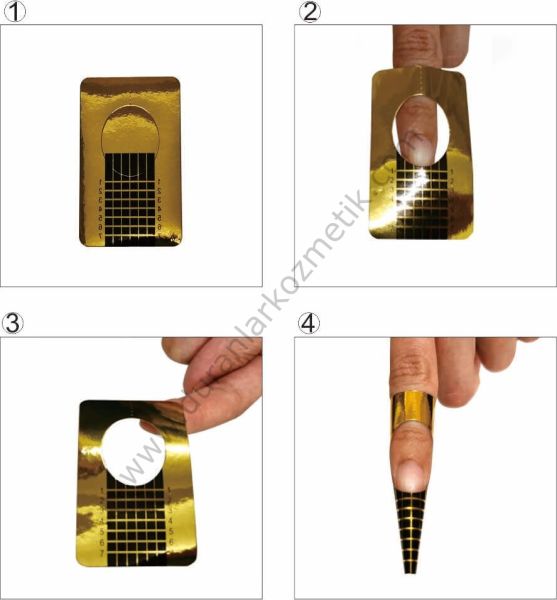 TIRNAK ŞABLONU RULO GOLD 500 LÜK AYN