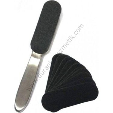 Metal spatula kaşık ayak törpüsü için + 10 adet yedek misyul+336