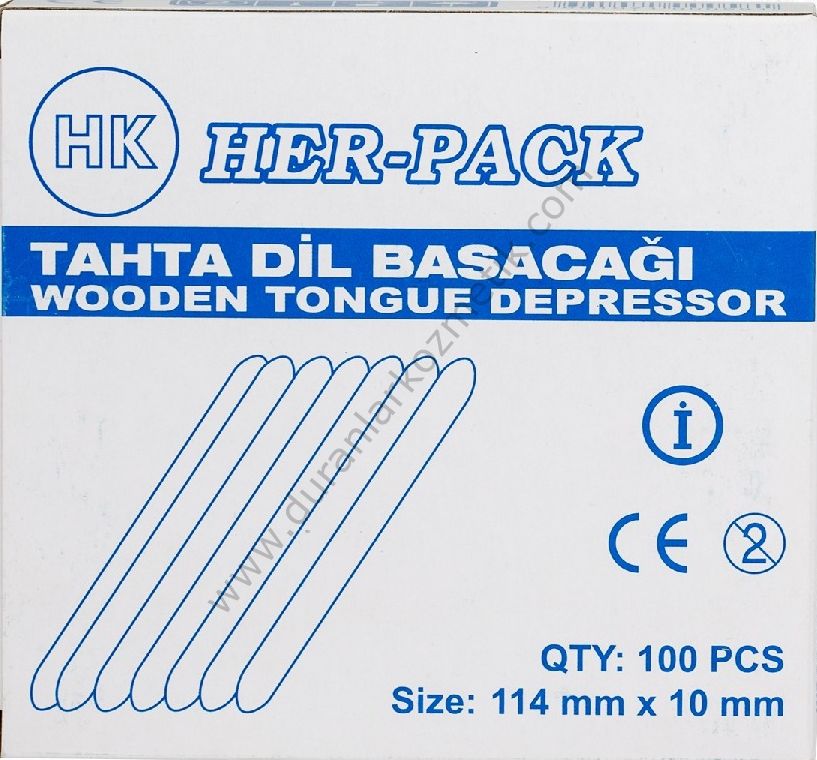 SPATULA 100 LÜ TAHTA DİL BASACAĞI HERPACK (İ)İNCE*