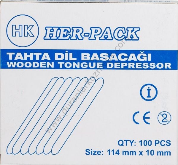 SPATULA 100 LÜ TAHTA DİL BASACAĞI HERPACK (İ)İNCE*