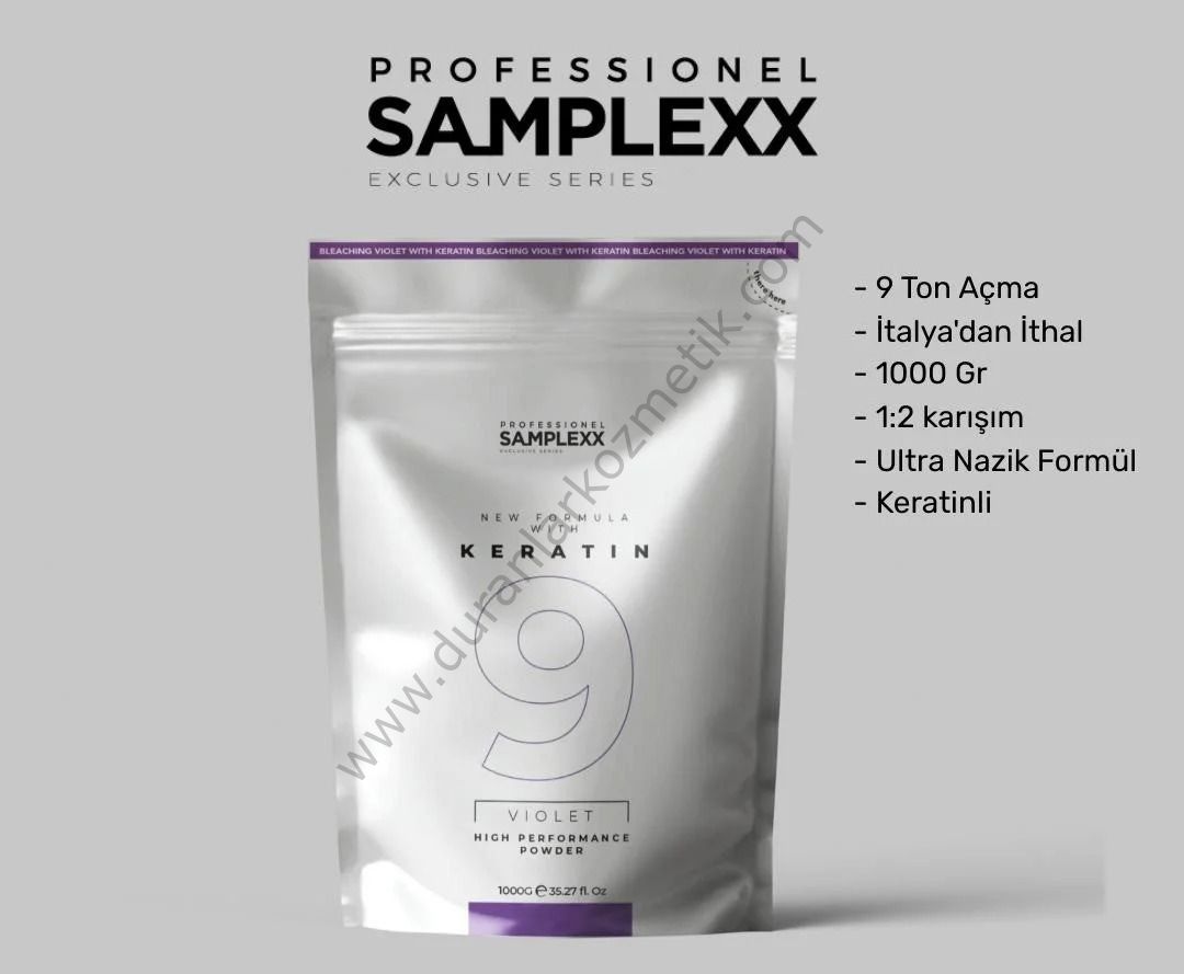 Samplex saç açıcı 1000 gr violet 9 ton with keratin