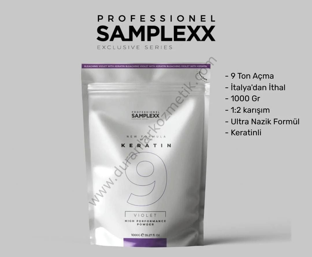 Samplex saç açıcı 1000 gr violet 9 ton with keratin