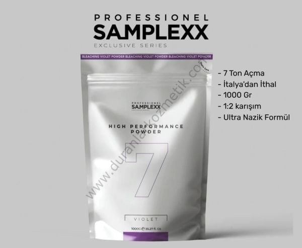 Samplex saç açıcı 1000 gr violet 7 ton new