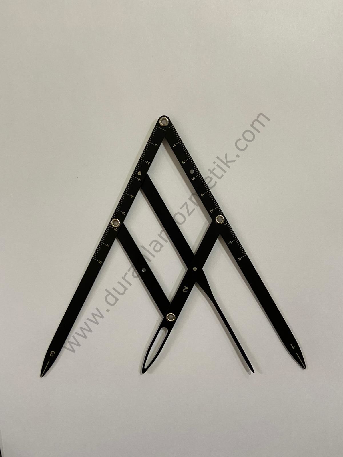 ALTIN ORAN CETVELİ METAL 4 KOLLU GOLDEN RATIO CALIPER DK