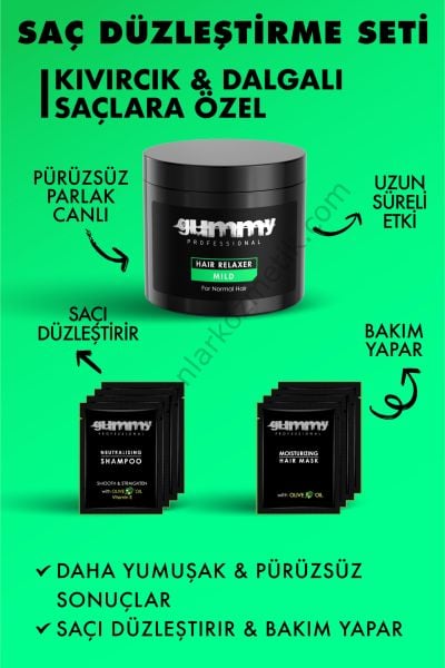 Fonex Gummy Saç Düzleştirici (Relaxer) 2ay kalıcı düzlük