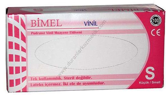 Eldiven vinly bimel pudrasız small