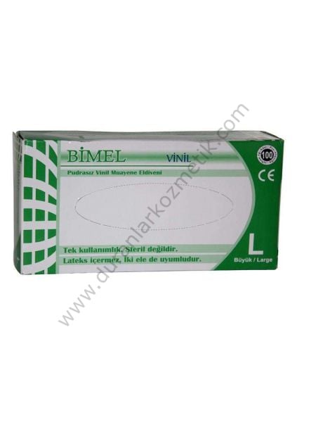 Eldiven vinly bimel pudrasız large