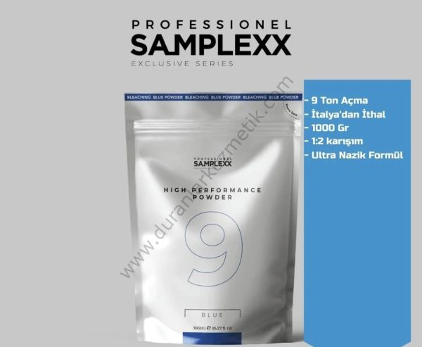 Samplex saç açıcı 1000 gr 9 tones mavi