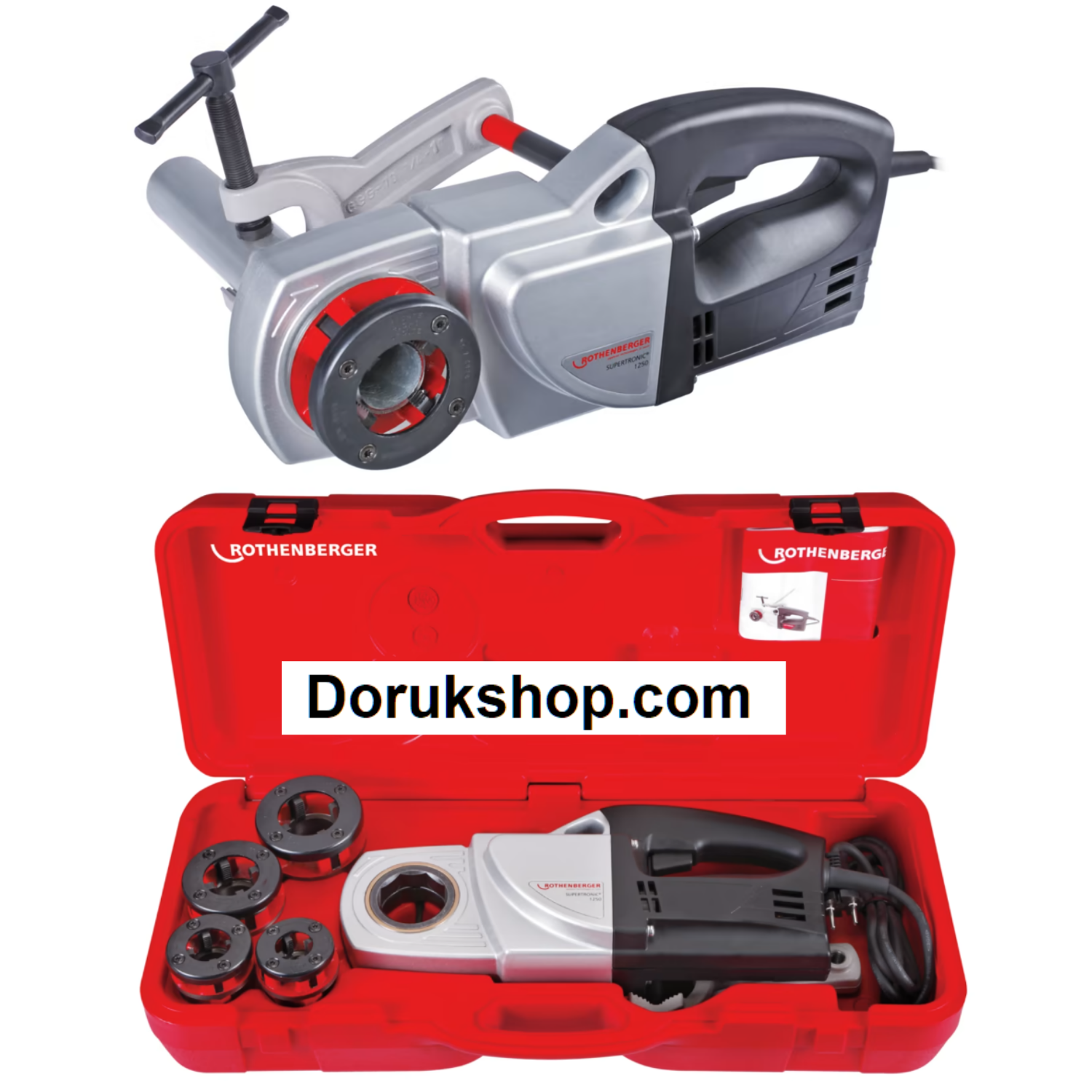 Supertronic 1250 Elektrikli Pafta R1/2''-11/4'' Set