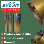 190X450 mm Profesyonel Karot Ucu. Lazer Kaynaklı