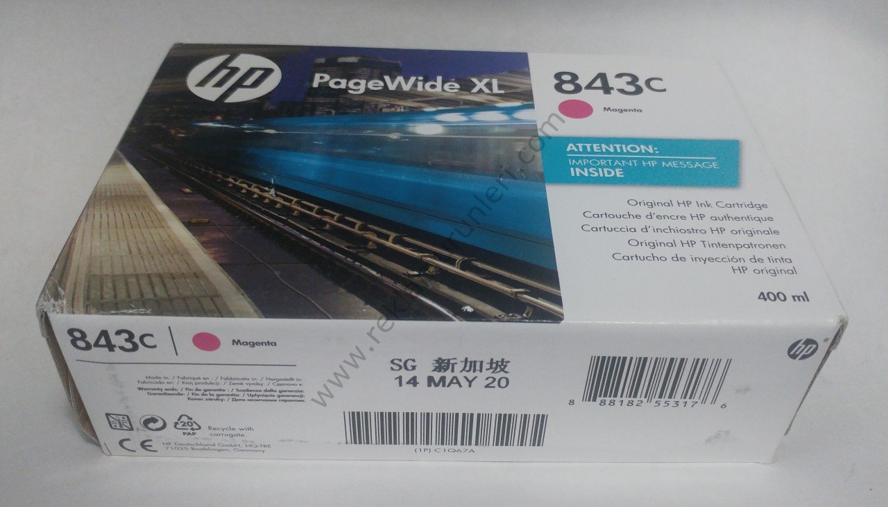 HP C1Q67A Magenta Kartuş 400ml *2020 Tarihli*