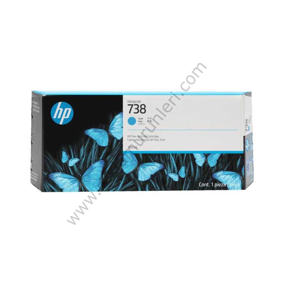 Hp 738 676M6A Cyan Kartuş 300ml