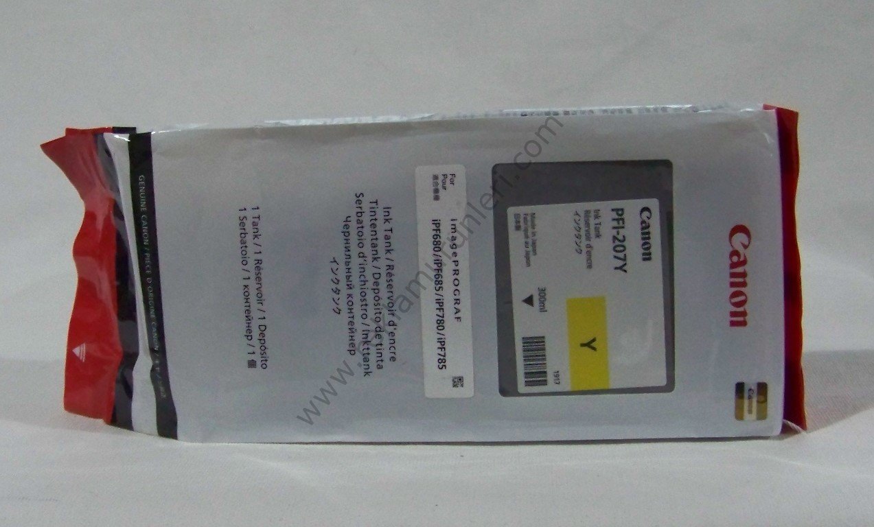 Canon PFI-207Y Yellow Kartuş 300ml