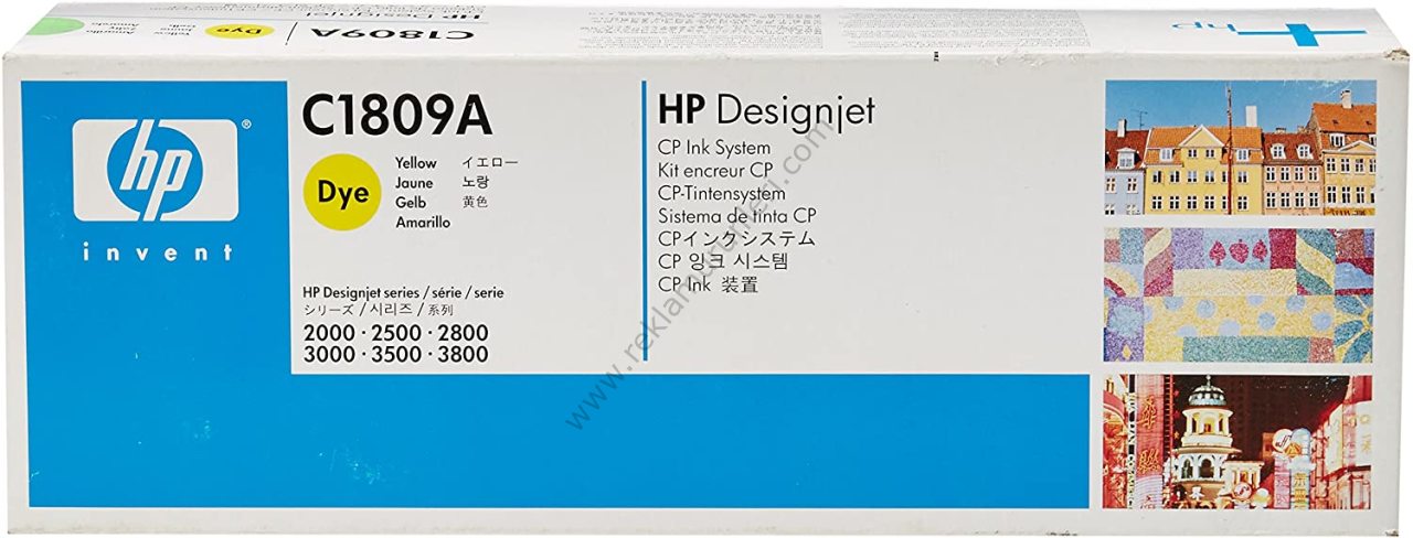 HP C1809A Yellow 400ml Kartuş ve Baskı Kafası
