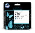 HP 774 P2W01A Matt Black - Cyan Baskı Kafası