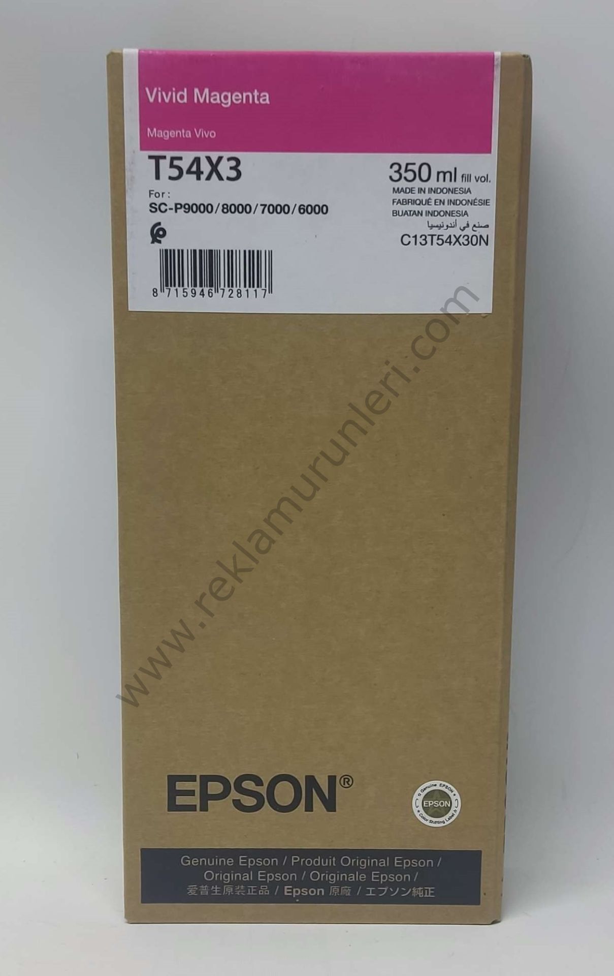 Epson T54X3 Magenta 350ml Kartuş