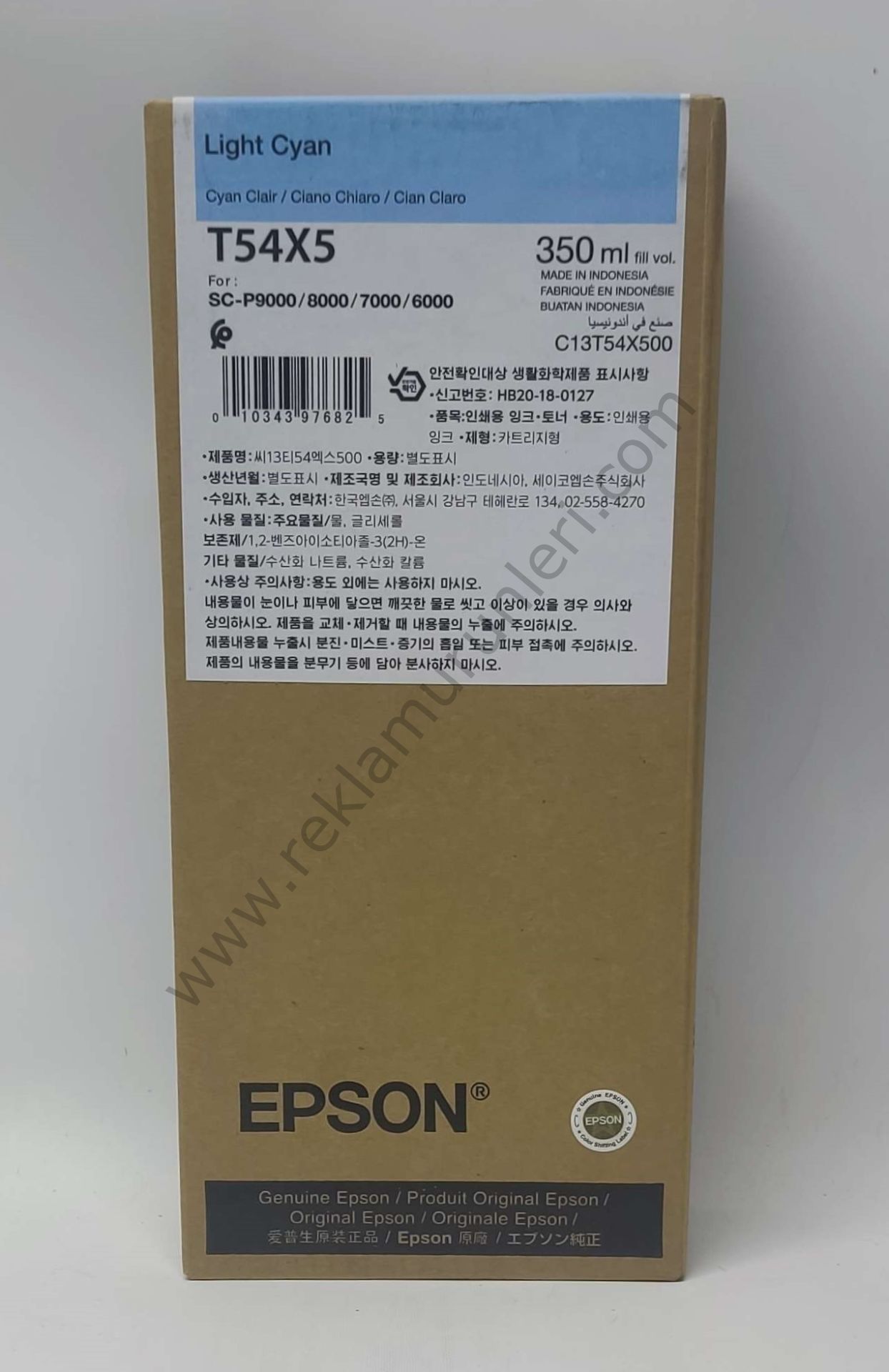 Epson T54X5 Light Cyan 350ml Kartuş