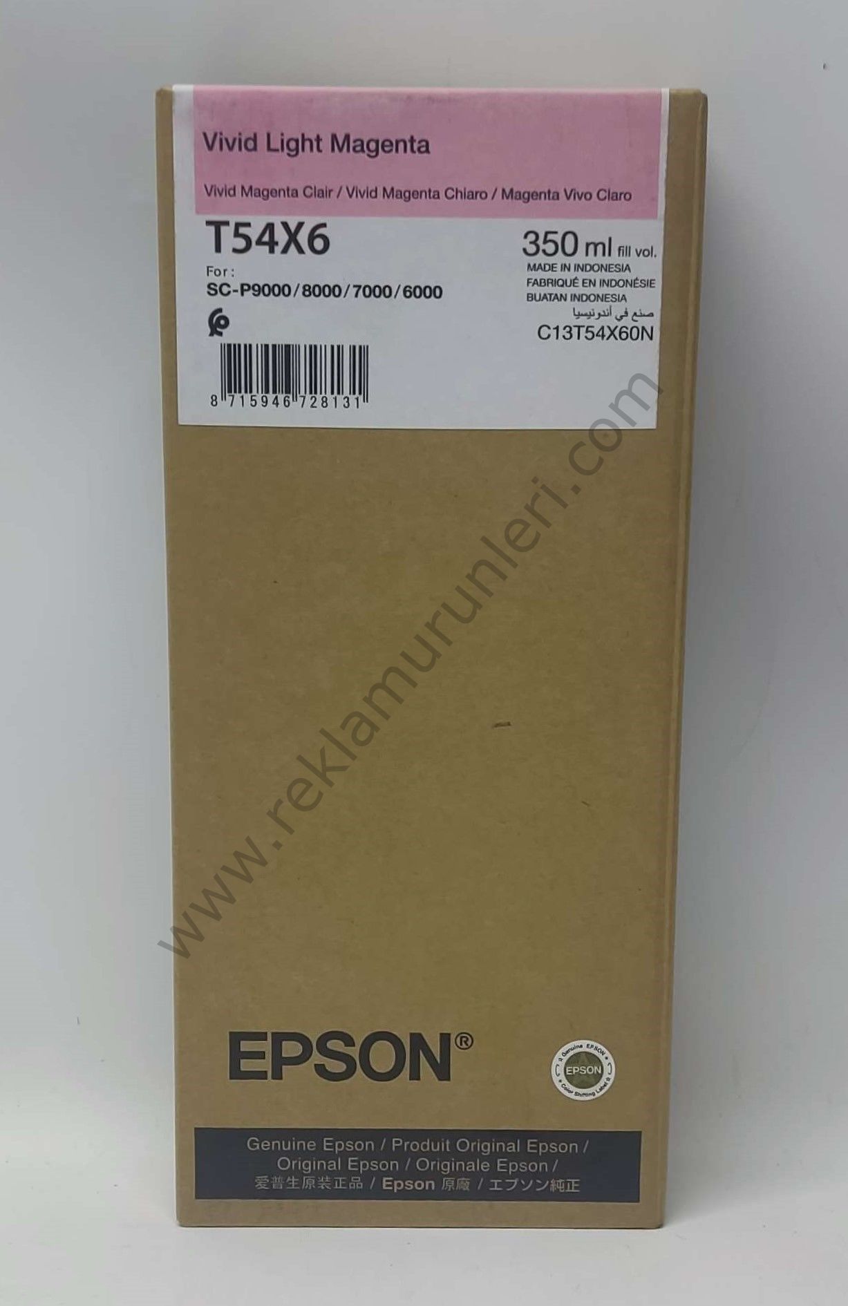 Epson T54X6 Light Magenta 350ml Kartuş