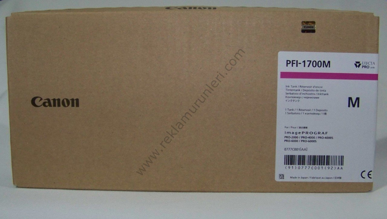 Canon PFI-1700M Magenta Kartuş 700ml