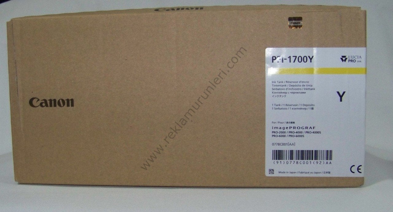 未開封 Canon キャノン 純正 PFI-1700 Y イエロー