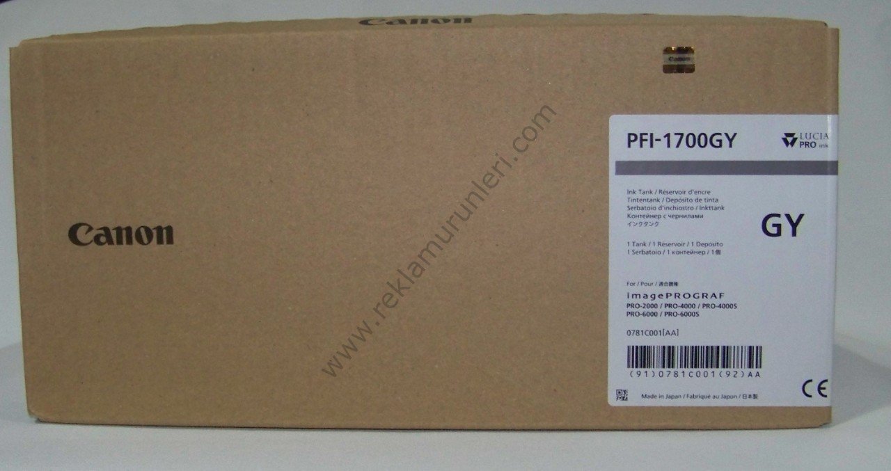 Canon PFI-1700GY Gray Kartuş 700ml
