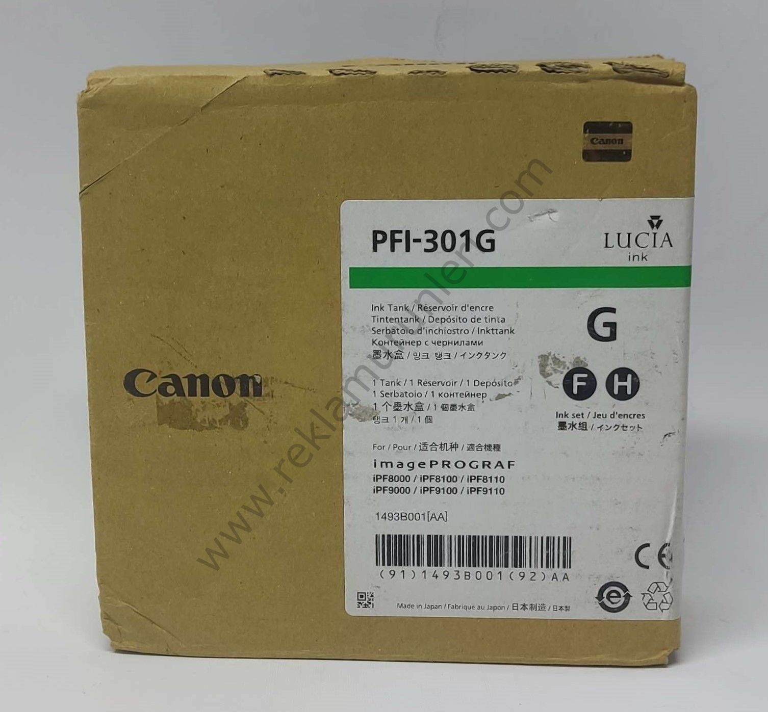 Canon PFI 301G Green Kartuş 330ml