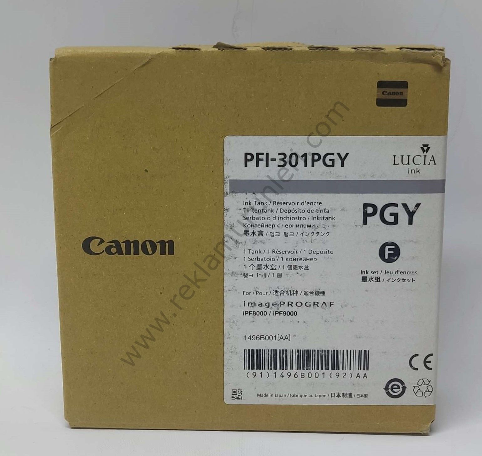 Canon PFI 301PGy Photo Gray Kartuş 330ml