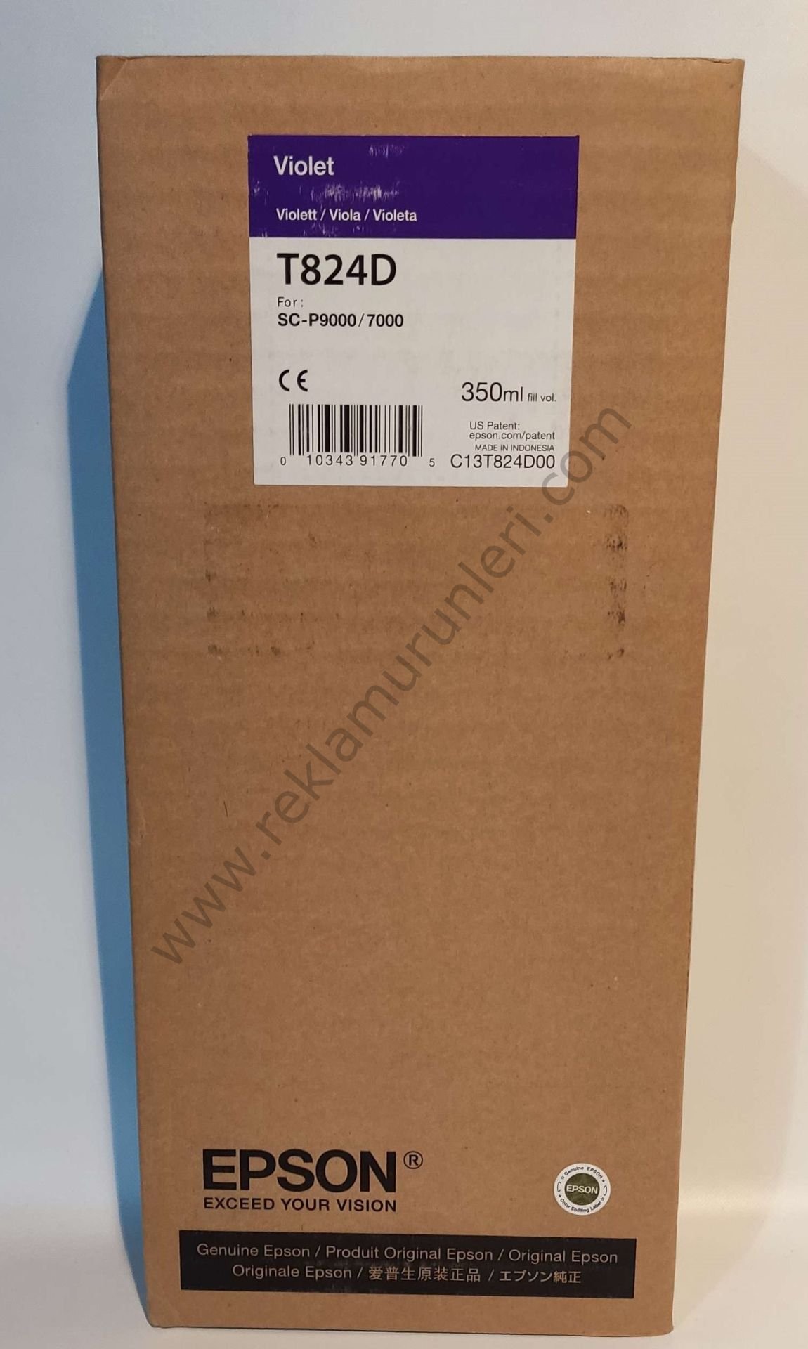 Epson T824D Violet 350ml Kartuş