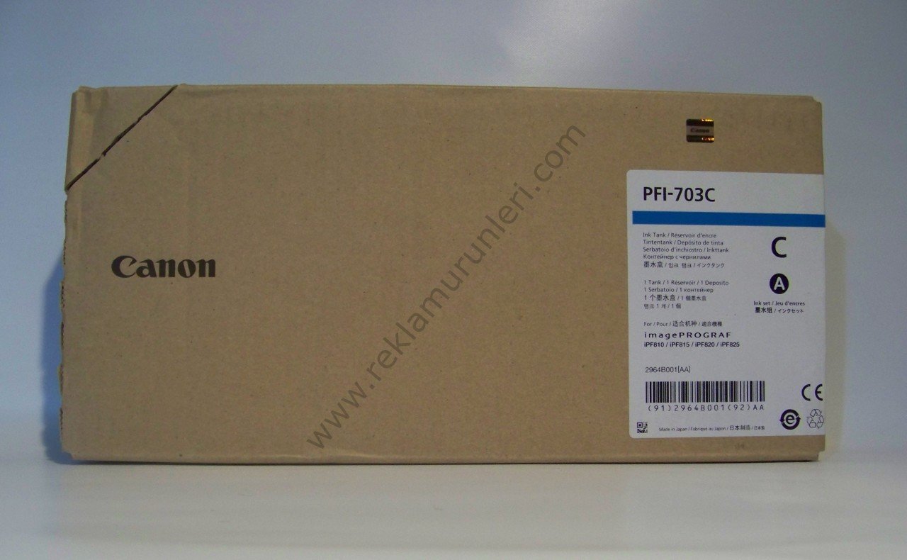 Canon PFI 703C Cyan Kartuş 700ml