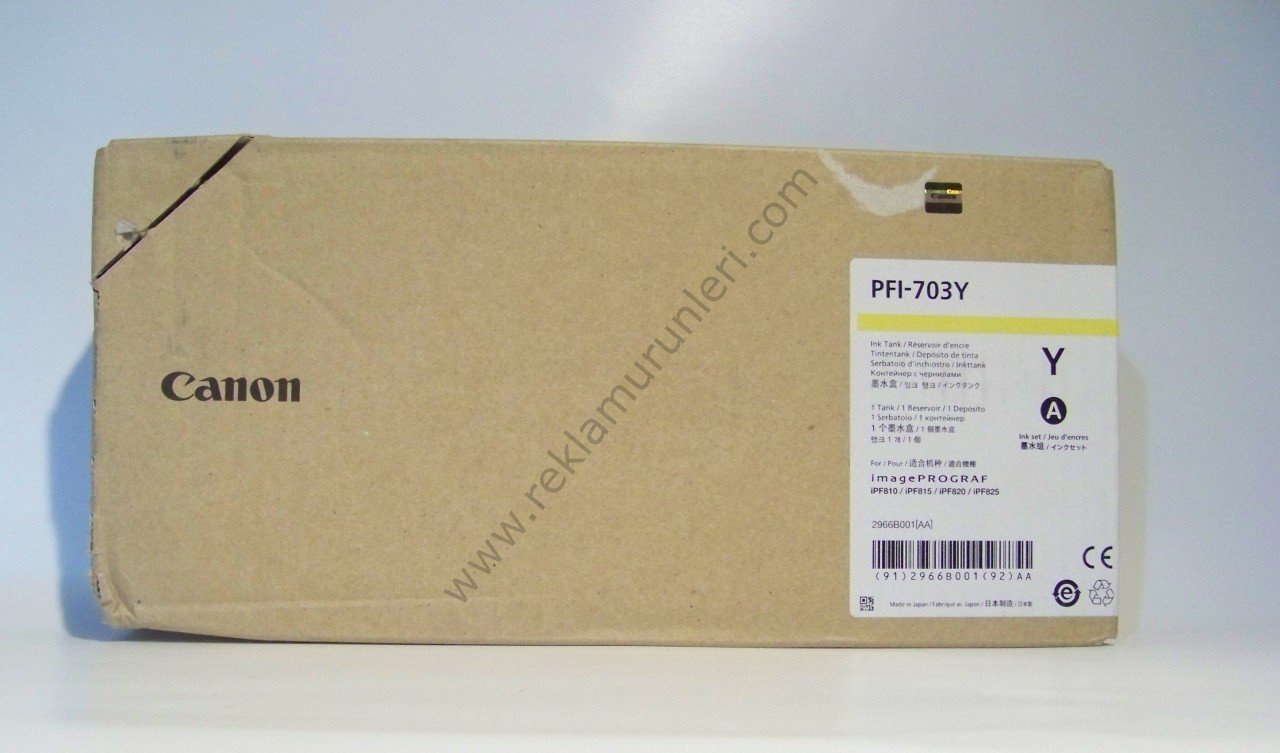 Canon PFI 703Y Yellow Kartuş 700ml