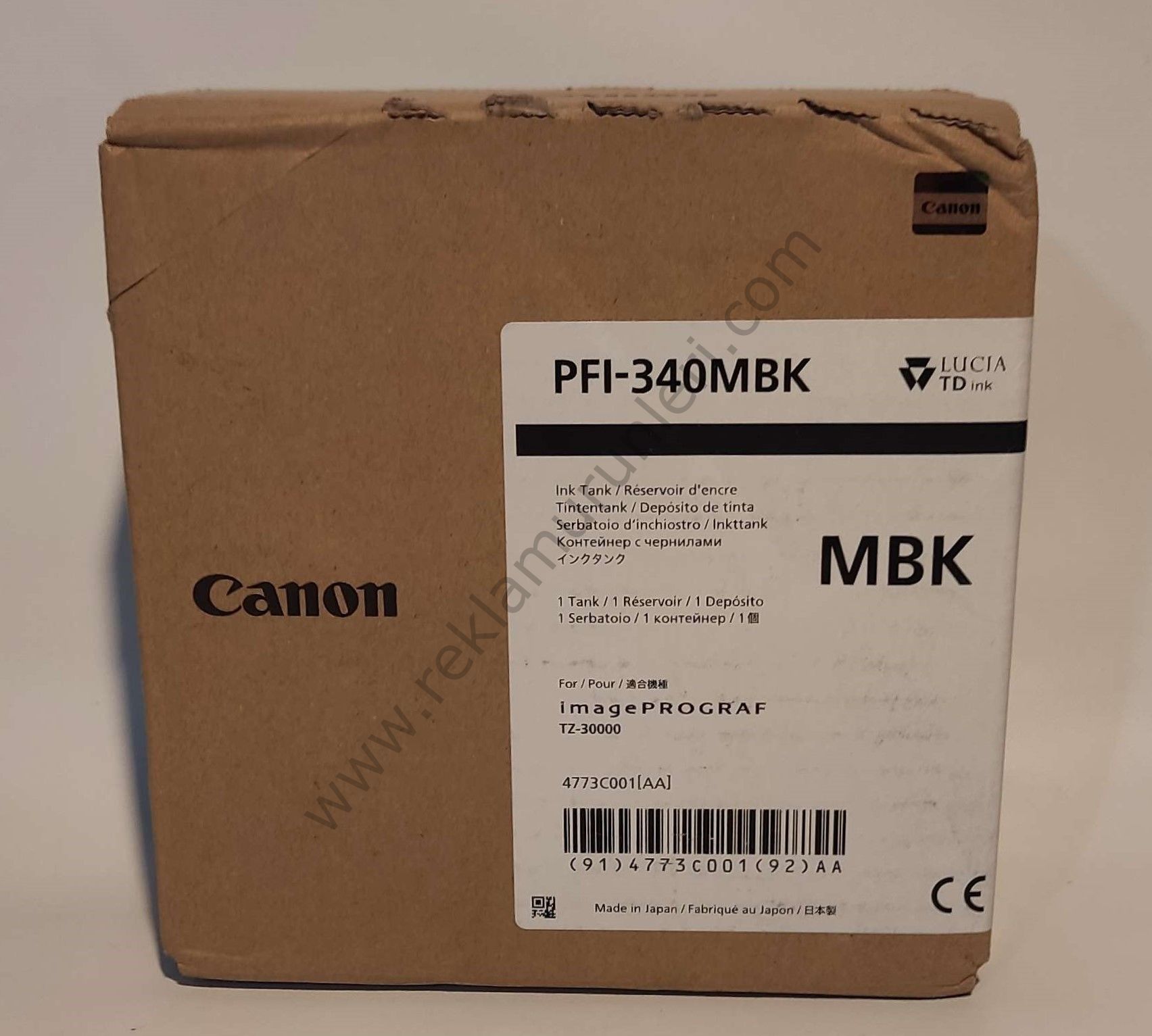 Canon PFI-340MBK Matt Black Kartuş 330ml
