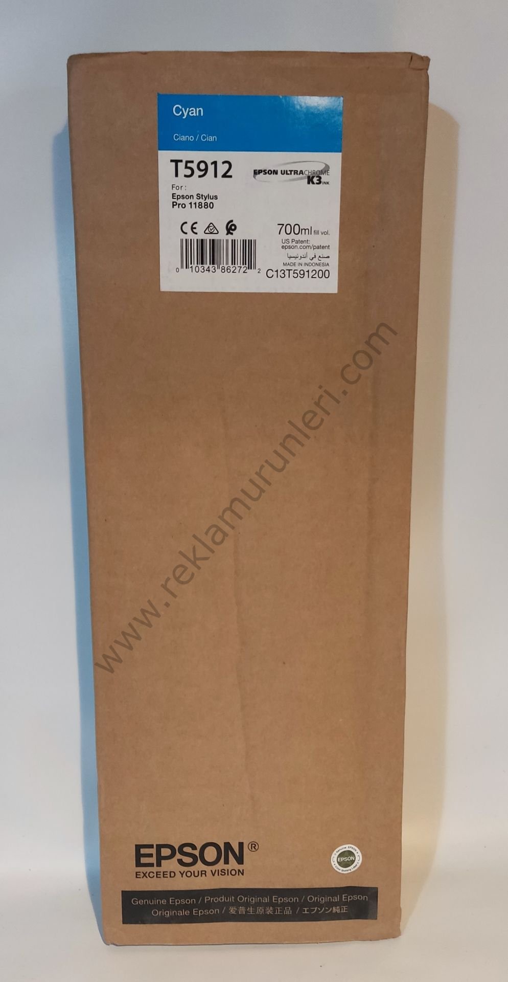 Epson T5912 Cyan 700ml Kartuş