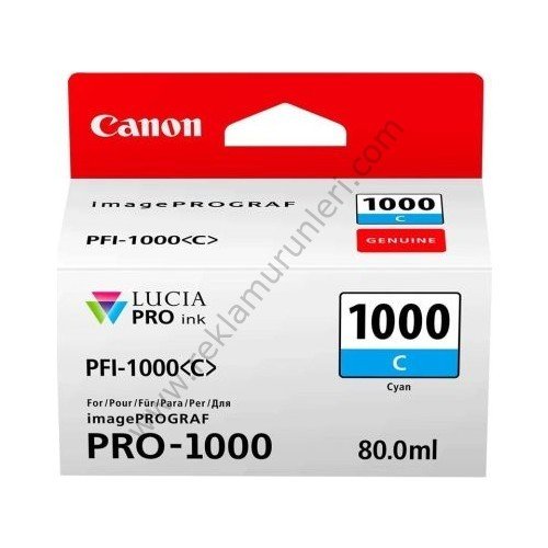 Canon Pfi-1000C Cyan Kartuş 80ml