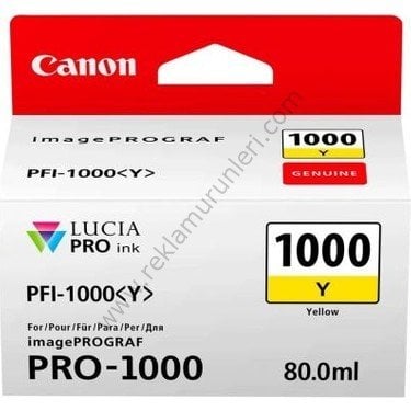 Canon Pfi-1000Y Yellow Kartuş 80ml
