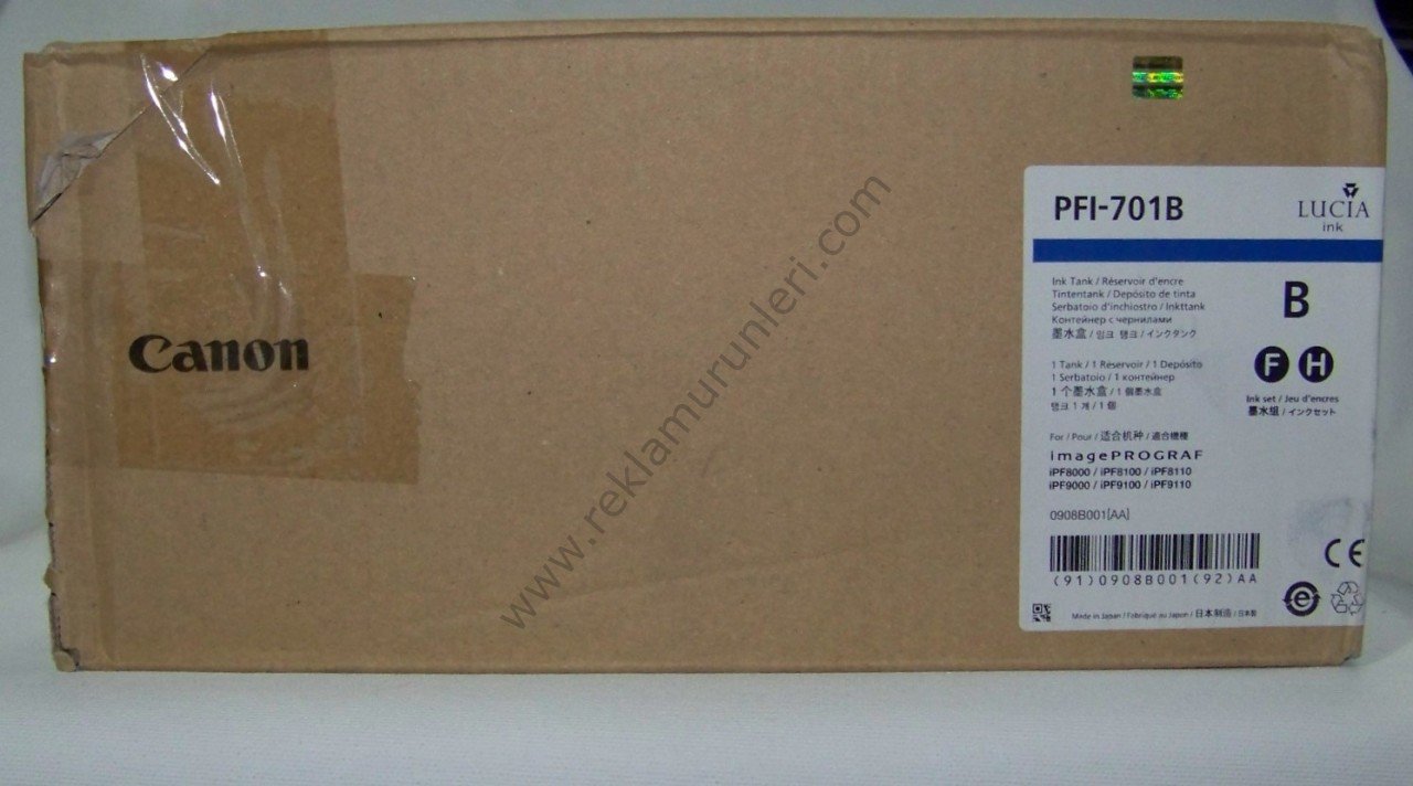 Canon PFI 701B Blue Kartuş 700ml
