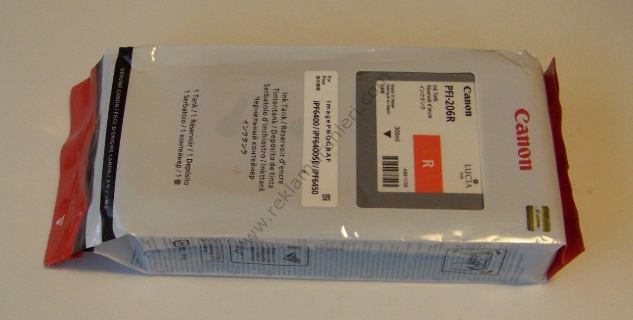 Canon Pfi-206R Red 300ml Kartuş