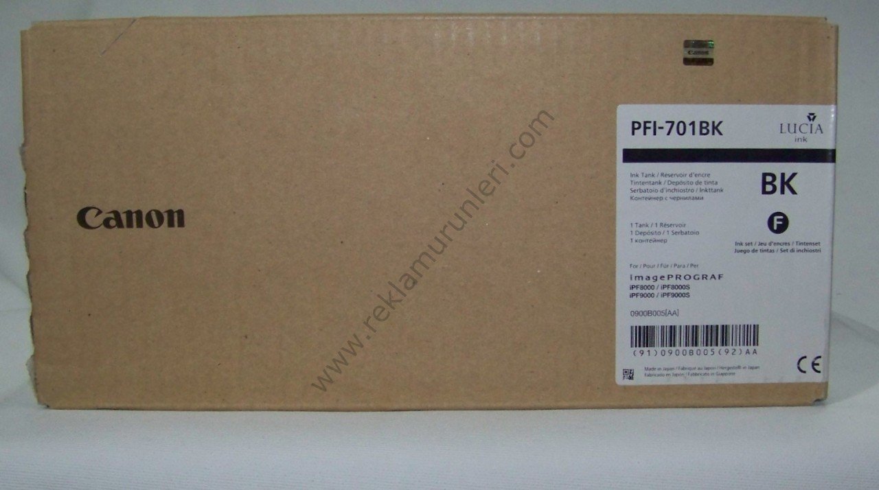 Canon PFI 701BK Photo Black Kartuş 700ml