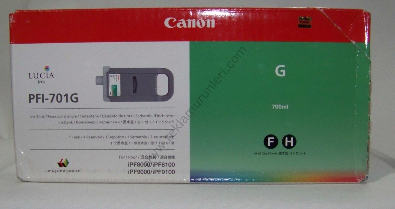 Canon PFI 701G Green Kartuş 700ml