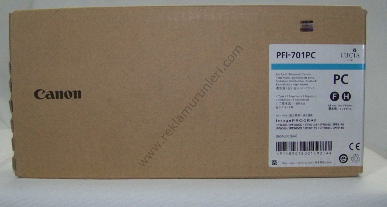 Canon PFI 701PC Photo Cyan Kartuş 700ml