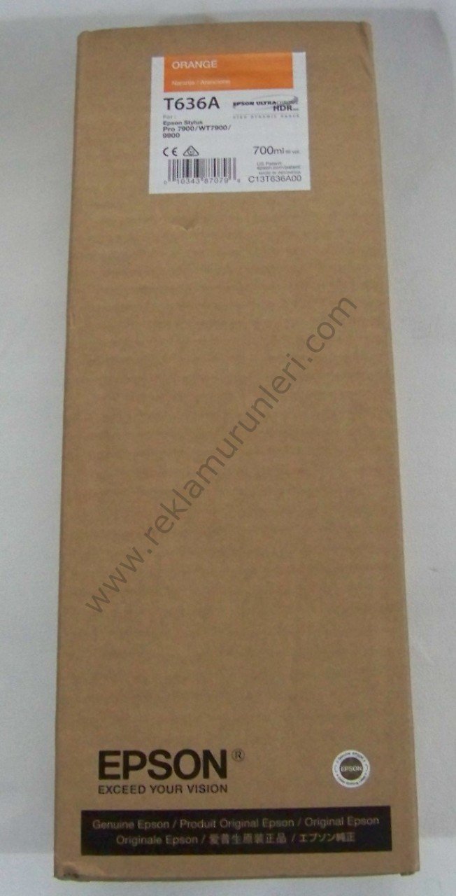 Epson T636A Orange 700ml Kartuş