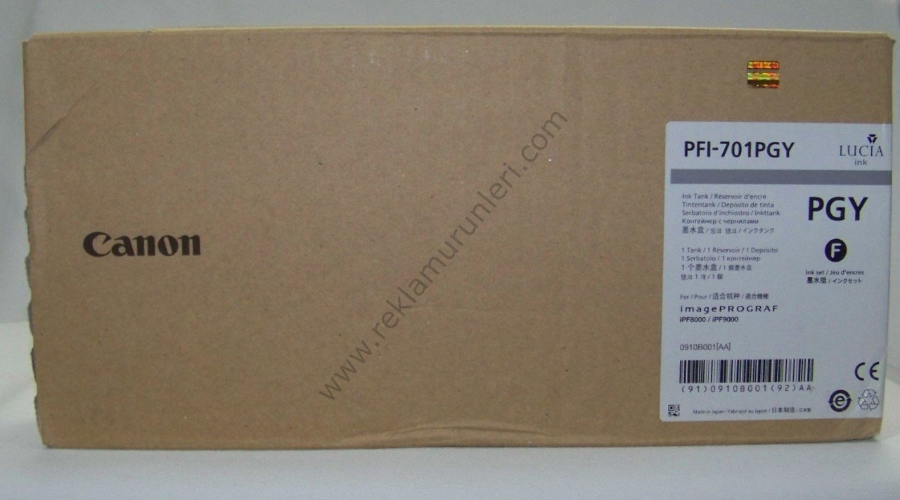 Canon PFI 701PGY Photo Grey Kartuş 700ml