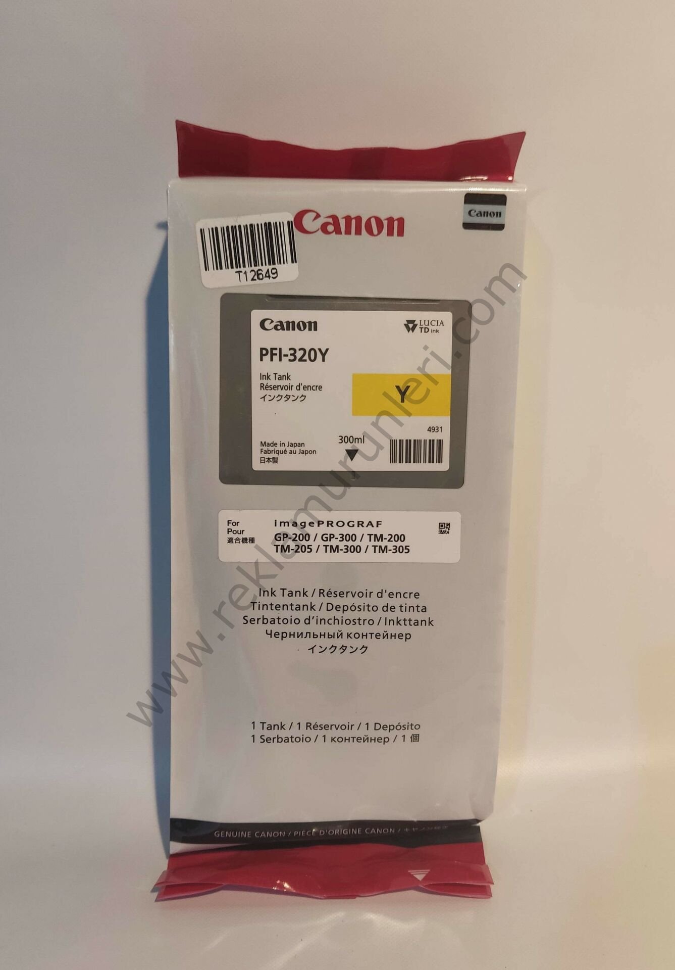 Canon Pfi-320Y Yellow 300ml Kartuş