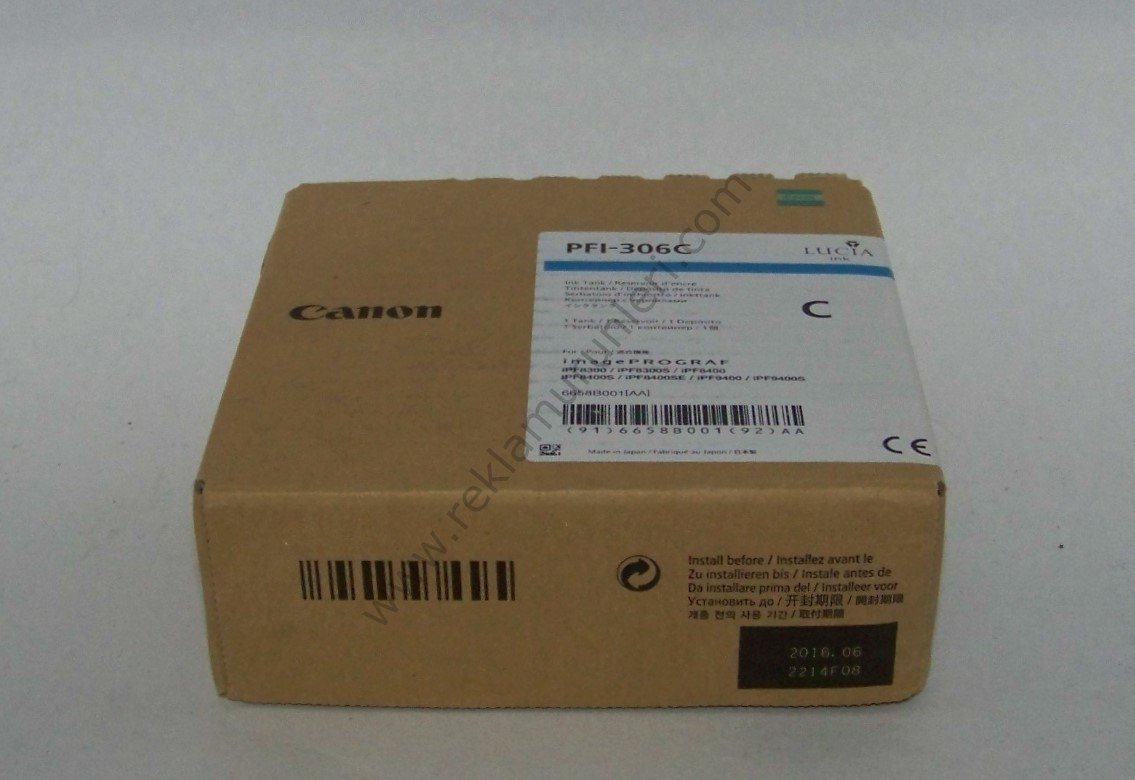 Canon PFI 306C Cyan Kartuş