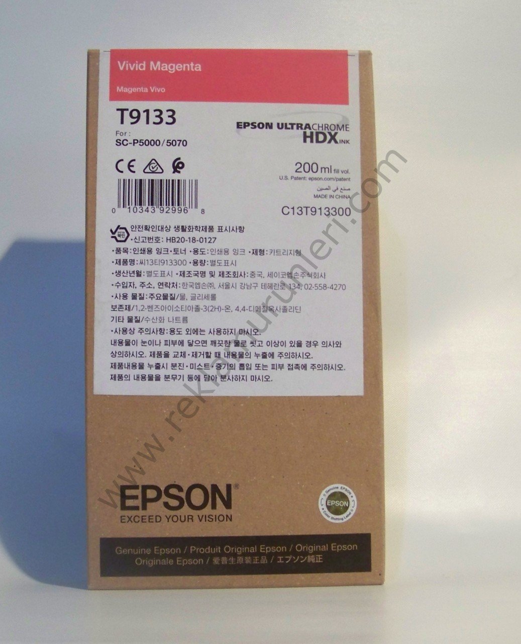 Epson T9133 Magenta Kartuş 200ml