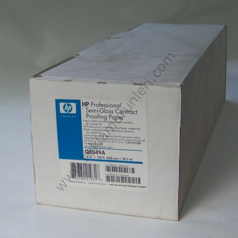 HP Q8049A Professional SemiGloss Proofing Paper 235g/m²  (458mmx30.5m)