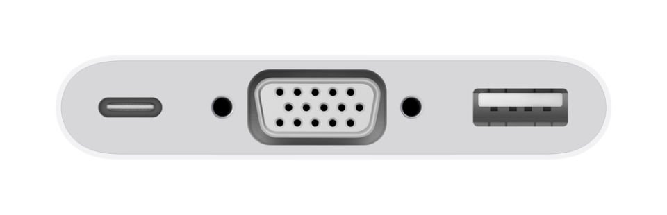 Apple USB-C VGA Çoklu Bağlantı Noktası Adaptörü (MJ1L2ZM/A)