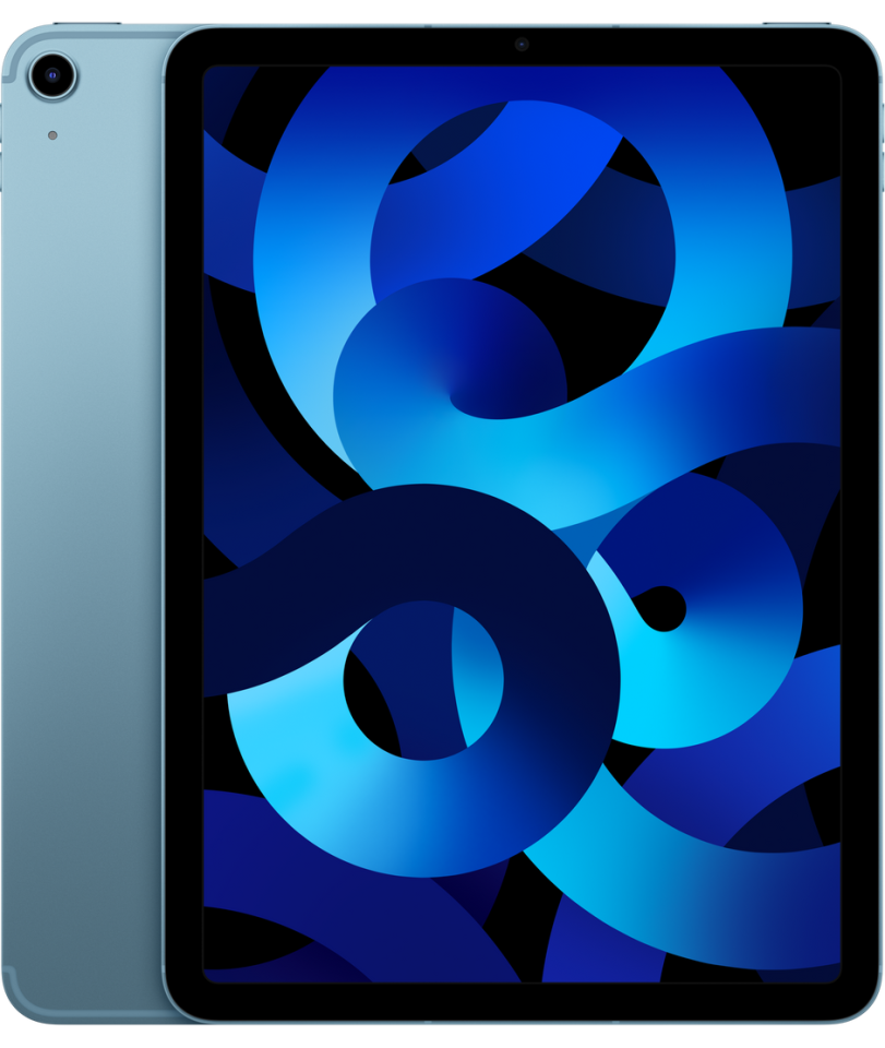 iPad Air (5.Nesil) 10.9 inç Wi-Fi + Cellular 64GB Mavi (MM6U3TU/A)